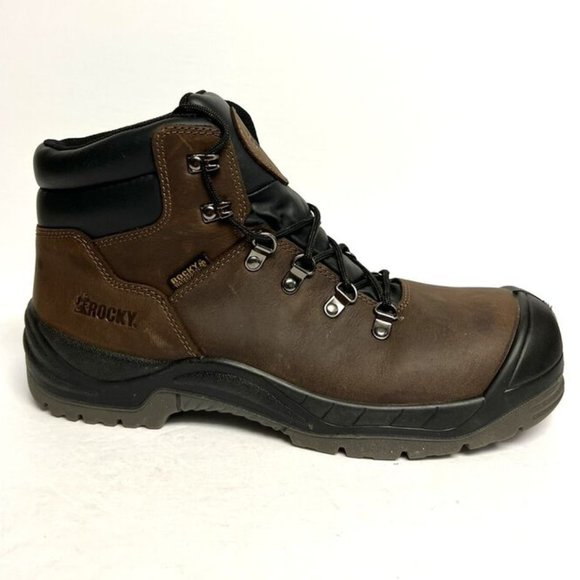 Rocky Mens Worksmart Boot Brown Size 11 M - Picture 1 of 6